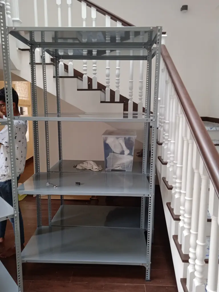 Heavy-Duty Slotted Angle Rack